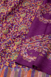 Violet Kani Printed Silk Saree 10077878