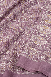 Purple Kani Printed Silk Saree 10078005