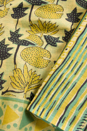 Green Vanaspathi Printed Mulmul Cotton Saree 10069100 - Avishya