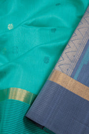 Green Handloom Kovai Silk Cotton Saree 10069037 - Avishya