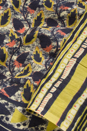 Blue Vanaspathi Printed Mulmul Cotton Saree 10069097 - Avishya