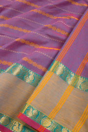Lavendor Handwoven Kanchi Cotton Saree 10068690 - Avishya