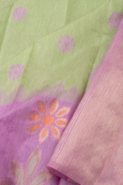  Pastel Pistachio Fancy Kanjivaram Vegan Silk Saree 10075594