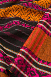 Black Handloom Dhaniakhali Cotton Saree - Aviishya