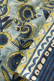 Blue Vanaspathi Printed Mulmul Cotton Saree 10069094 - Avishya