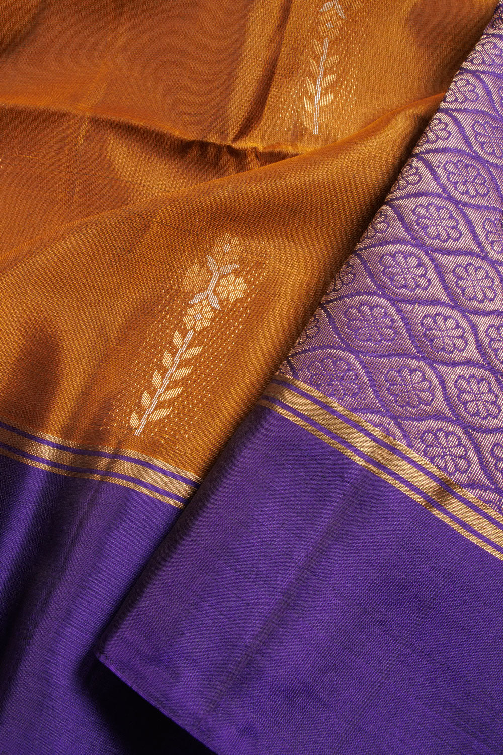 Brown Kanjivaram Soft Silk Saree 10069016 - Avishya