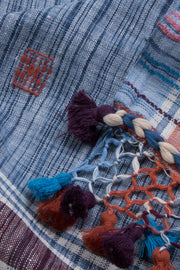 Grey Handloom Bhujodi Kala Cotton Saree 10069852 - Avishya