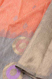 Light Salmon Fancy Kanjivaram Vegan Silk Saree 10075593