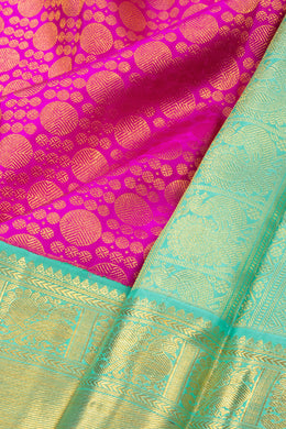 Pink Korvai Bridal Kanjivaram Silk Saree 10072763