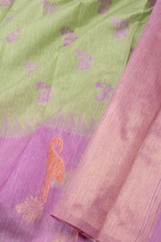  Sage Green Fancy Kanjivaram Vegan Silk Saree 10075599