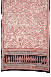 Off White Bagh Printed Cotton 3-Piece Salwar Suit Material - 10063878