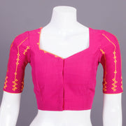 Magenta Embroidered Mangalgiri Cotton Blouse 10068959 - Avishya