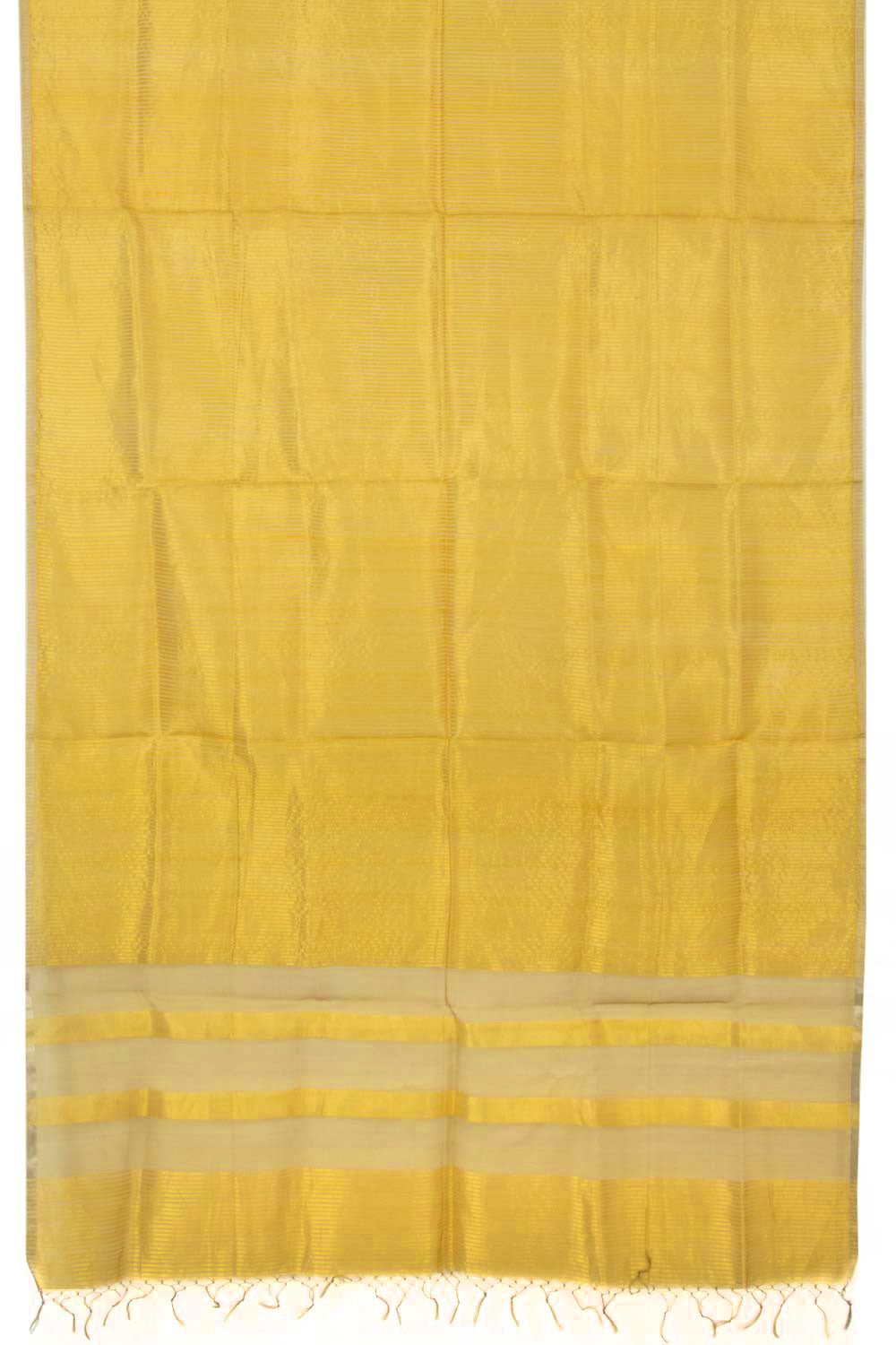 Yellow Handloom Maheshwari Silk Cotton Dupatta 10062946
