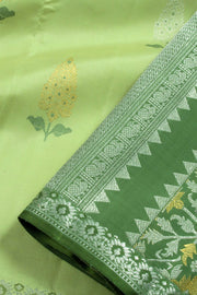 Mint Green Pure Zari Kanjivaram Silk Saree 10062478