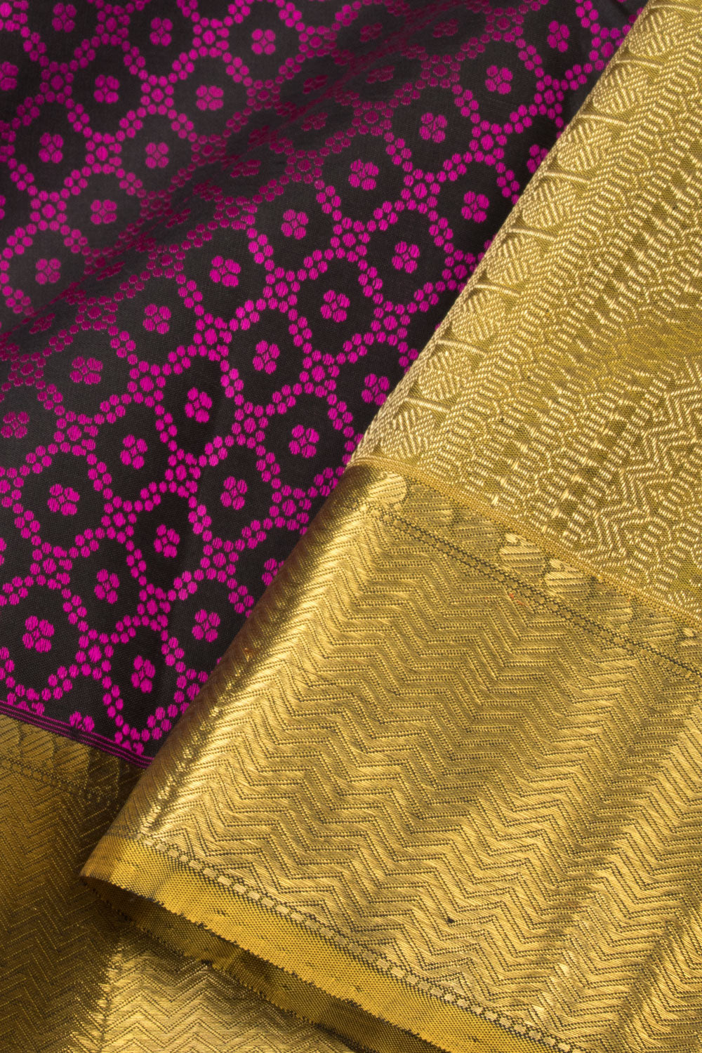 Purple Handloom Kanjivaram Silk Saree  - Avishya