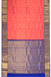 Red Bridal Kanjivaram Pure Zari Silk Saree 10072868