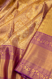Gold Kanjivaram Pure Silk Saree 10074793