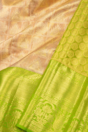 Pink Kanjivaram Pure Silk Saree with Contrast Pallu 10074797