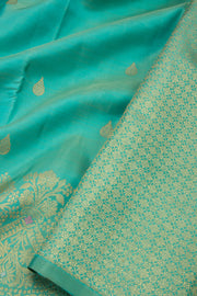 Dark Turquoise Kanjivaram Silk Saree 10075614