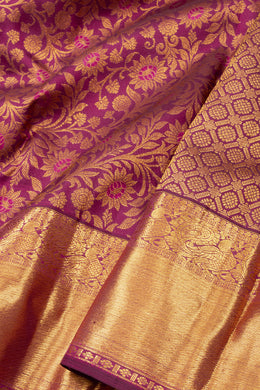 Maroon Kanjivaram Pure Silk Saree 10076161