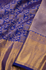 Blue Kanjivaram Pure Silk Saree 10076164