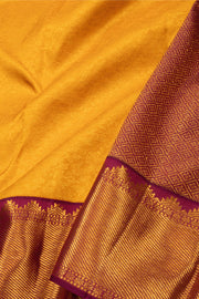 Yellow Kanjivaram Pure Silk Saree  10076173