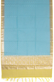 Yellow 3-piece Banarasi Silk Salwar Suit Material 10070359