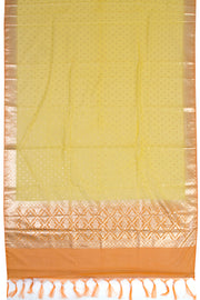 Orange 3-piece Banarasi Silk Salwar Suit Material 10070360