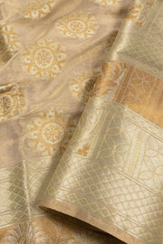 Gold Banarasi Tissue Silk Saree 10072284