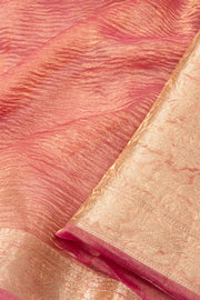 Pink Banarasi Tissue Silk Saree 10074282