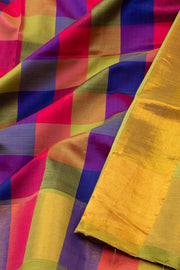 Green South Silk Cotton Saree 10073545