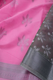 Pink South Silk Cotton Saree 10073587