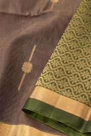 Brown Handloom Kovai Silk Cotton Saree 10073769