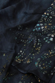 Blue Handcrafted Sungudi Cotton Saree 10074932