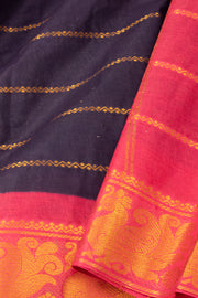 Blue Handcrafted Sungudi Cotton Saree 10077098
