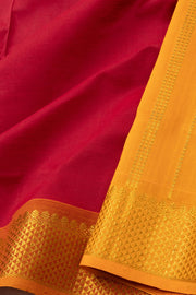 Maroon South Silk Cotton Saree 10073547