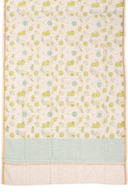 Blue Chanderi Silk Cotton 2 pc Salwar Suit Material