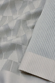 Grey Chanderi Jaal Design Silk Saree 10075386