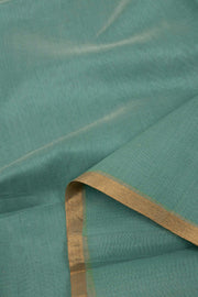 Green Chanderi Silk Cotton 2 Piece Salwar Suit Material 10075391