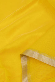 Yellow Chanderi Silk Cotton 2 Piece Salwar Suit Material 10075392