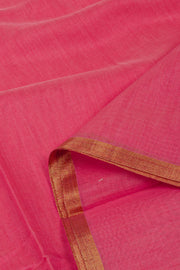 Pink Chanderi Silk Cotton 2 Piece Salwar Suit Material 10075395