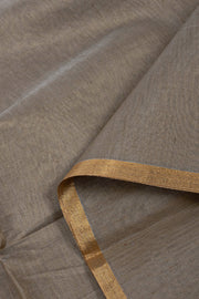 Brown Chanderi Silk Cotton 2 Piece Salwar Suit Material 10075399