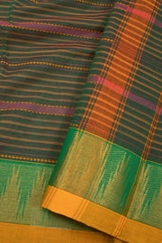 Green Handloom Chettinad Cotton Saree 10075077