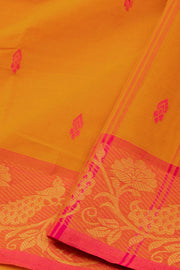 Yellow Handloom Chettinad Cotton Saree 10075087