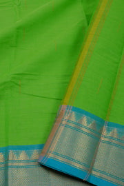 Green Handloom Chettinad Cotton Saree 10075091