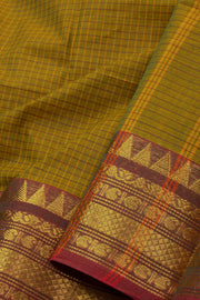 Green Handloom Chettinad Cotton Saree 10075099