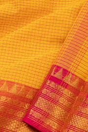 Yellow Handloom Chettinad Cotton Saree 10075101