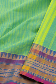 Green Handloom Chettinad Cotton Saree 10075148