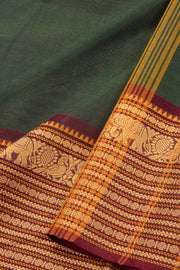 Green Handloom Chettinad Cotton Saree 10075800