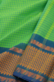 Green Handloom Chettinad Cotton Saree 10075812